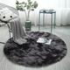 Fluffy Colorful Shag Round Area Rug Plush Carpet For Kids Girls Living Room Bedroom Decor Multicolor Area Rug (Round)