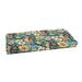 Humble and Haute Humble + Haute Indoor/ Outdoor Blue Multi Floral Bench Cushion 37 to 48 45 in w x 18 in d