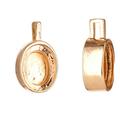 Pendant Gold Finished Adjustable Oval Cabochon Setting 29x16mm With 18x14mm Mount 2pcs/pack (3-Pack Value Bundle) SAVE $2