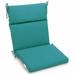 Blazing Needles Spun Polyester Outdoor Seat/Back Chair Cushion-Color:Aqua Blue