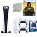 Sony Playstation 5 Digital Version (Sony PS5 Digital) with White Extra Controller Media Remote Death Stranding Director s Cut Accessory Starter Kit and Microfiber Cleaning Cloth Bundle