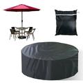 OUKANING Waterproof Garden Furniture Covers Round Outdoor Table Rain Cover Oxford Cloth