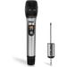 Pyle Professional Battery Operated Handheld Dynamic Unidirectional Cordless UHF Mic Transmitter Set