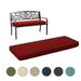 Aoodor Patio Furniture 46â€� x 18â€� x 3.1â€� Outdoor Bench Cushion Red