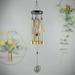 Owl Wind Chimes Outdoor gold Tone Memorial Wind Chimes with 4 Tubes and Bells Metal Wind Chimes for Outside Suitable for Home Patio Porch Garden and Backyard