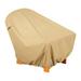 Brown Polyester Chair Cover 36 x 31.5 x 33.5 in.