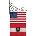 Nationality Austria W/Eagle Us Friendship Garden Flag Set Regional 13 X18.5 Double-Sided Decorative Vertical Flags House Decoration Small Banner Yard Gift