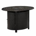 Fire Sense Morrison Oval Aluminum Propane Fire Pit