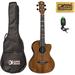 Luna UKE HTT KOA Tenor Ukulele with Built-in Preamp w/ Gigbag and Tuner