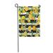 SIDONKU Orange and Lemon Tropical Pattern in of Flowers Leaves Garden Flag Decorative Flag House Banner 12x18 inch