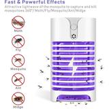 2PCS Mosquito Killer Lamp Electronic Fly Trap UV Electric Indoor Light Insect Zapper Mosquito Magnet Trap No Chemical