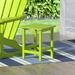 Garden Square Plastic Adirondack Outdoor Side Table Lime