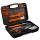 Home-Complete HC-1001 Wood BBQ Grill Tool Set - 18 Piece