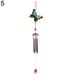 Grandest Birch Iron Wind Chime Painted Diamond Glass Painted Butterfly Dragonfly Metal Pendant Bell Design Hanging Decor Perfect