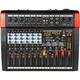 Audio2000 S AMX7382 Six-Channel Powered Audio Mixer with 320 DSP Sound Effects Stereo Sub Out with Sub-Out Level-Control Fader Level-Control Faders on All Channels and USB/Computer Interface-NEW