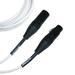 White Male To Female XLR Microphone Cable - 9 Ft Long