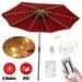 OUSITAI Patio LED Umbrella String Lights 104 LEDs 8 Lighting Mode with Remote Control Umbrella Lights Battery Operated Waterproof Outdoor Lighting for Patio Umbrellas Outdoor Use(Warm White)