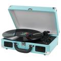 DIGITNOW Bluetooth Record Player 3 Speeds Turntable with Built-in Stereo Speakers Suitcase Design - Blue