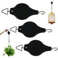 3pcs Retractable Hook Plant Hook planters Flower Basket Hook Hanger Pulley Adjustable Hanging planters Flower Basket Hook for Garden Baskets pots Birds Feeder