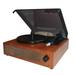 Suzicca Portable Gramophone Vinyl Record Player Vintage Classic Turntable Phonograph with Built-in Stereo Speakers