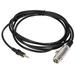 Zerone 10FT 3 Pin XLR Connector Female to 1/8 3.5mm male Stereo Jack Microphone Audio Cord Cable F/M Mic Cable F/M Microphone Cable