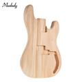 Muslady TL-F Unfinished Electric Guitar Body Blank Guitar Body Barrel DIY Mahogany Wooden Body Guitar Parts Accessories for TELE F Guitar