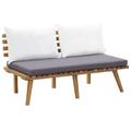 vidaXL Garden Bench with Cushions 45.3 Solid Acacia Wood 46672