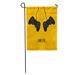 KDAGR Flat Gaming Creative Two Black Remote Joystick Buttons Forms for Geek Gamers on Yellow Orange Text Game Garden Flag Decorative Flag House Banner 28x40 inch