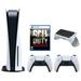 Sony Playstation 5 Disc Version Console with Extra White Controller Surge QuickType 2.0 Wireless PS5 Controller Keypad and Call of Duty: Vanguard Bundle