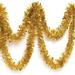 JANDEL 1 Pack Tinsel Christmas Garland Decoration Total 33 Feet Metallic Streamers Xmas Tree Decor Holiday New Years Eve Xmas Party Supplies Indoor Outdoor Home Decor Each 16.5Ft Gold