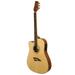 Kona Guitars K2LN Left-Handed Thin Body Acoustic-Electric Guitar with Spruce Top in High Gloss Finish Natural