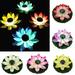 Cheers.US LED Light Solar Powered Water Floating Lotus Flower Flower Night Lamp for Pool Garden Fish Tank Wedding Or Party Decoration