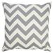 Ox Bay Chevron Indoor/Outdoor Throw Pillow Gray 20 in. Square Count Per Pack 1