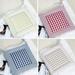 Chair Cushion Indoor Outdoor Memory Foam Sofa Seat Pad Square Non Slip Plaid Print Dining Garden Patio Office Home Decor