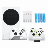 Microsoft Xbox Series S All-Digital 512 GB Console White (Disc-Free Gaming) One Xbox Wireless Controller 1440p Resolution Up to 120FPS Wi-Fi w/a Wireless Controller Batteries and more