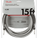 FenderÂ® 15 Professional Series White Tweed Instrument Cable #0990820066 - 15 ft