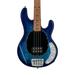 Sterling by Music Man Stingray 34 4-String Bass Guitar (Neptune Blue Roasted Maple Fretboard)