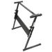 Glarry Foldable Electric Keyboard Stand Z-Shape Stand Black