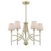 Millau 5-Light Chandelier in Satin Gold