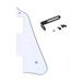 Pickguard for Chinese Made Epiphone Les Paul Standard Modern Style with Bracket White 3 Ply Black