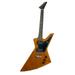 Full Size Right Handed Rock Style Electric 6 String Guitar Solid Wood Body and Bolt on Neck Cable and Allen Wrench Color: Natural Brown