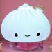 Creative LED Steamed Bun Night Light for Kids Bedside with Silicone Gel Pat Reading Lamp