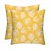 RSH DÃ©cor Indoor Outdoor Set of 2 Pillows 17 x 17 Shade Spice Yellow