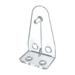 Hold Down Bracket for 1 inch Mini Blinds or Cellular Shades Clear Plastic with Intergrated Pin (Screws Not Included) 12 Pieces Per Pack