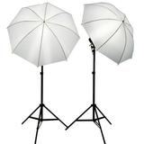 ePhoto 2 Video Photography Studio Continuous Lighting Kits Two FREE 45w 5500k Day Light Fluorescent Photo Light Bulbs by ePhoto INC