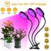 Rosnek LED Grow Lights 30W/45W/60W Plant Halo Light Full Spectrum Plant Grow Lamp Gooseneck with Clip USB Timer Five Levels Waterproof for Indoor Plant Growth