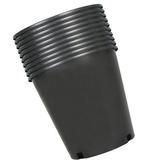 Nursery Pot 10 Pack 2 Gallon Nursery Container Injection Molded Pot Fit For Plants Soil Growers or Hydroponics Black