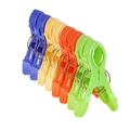 OUNONA 8pcs /set ABS Beach Towel Clips Large Plastic Windproof Clothes Hanging Peg Quilt Clamp Holder for Beach Chair