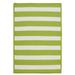 Colonial Mills Indoor/Outdoor LifeStyle Stripe Rug Lime 10 x 13 Reversible Made To Order Stain Resistant 10 x 14 Accent Outdoor