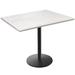 Holland Bar Stool 30 in. Tall OD214 Indoor & Outdoor All-Season Table with 30 x 48 in. White Ash Top